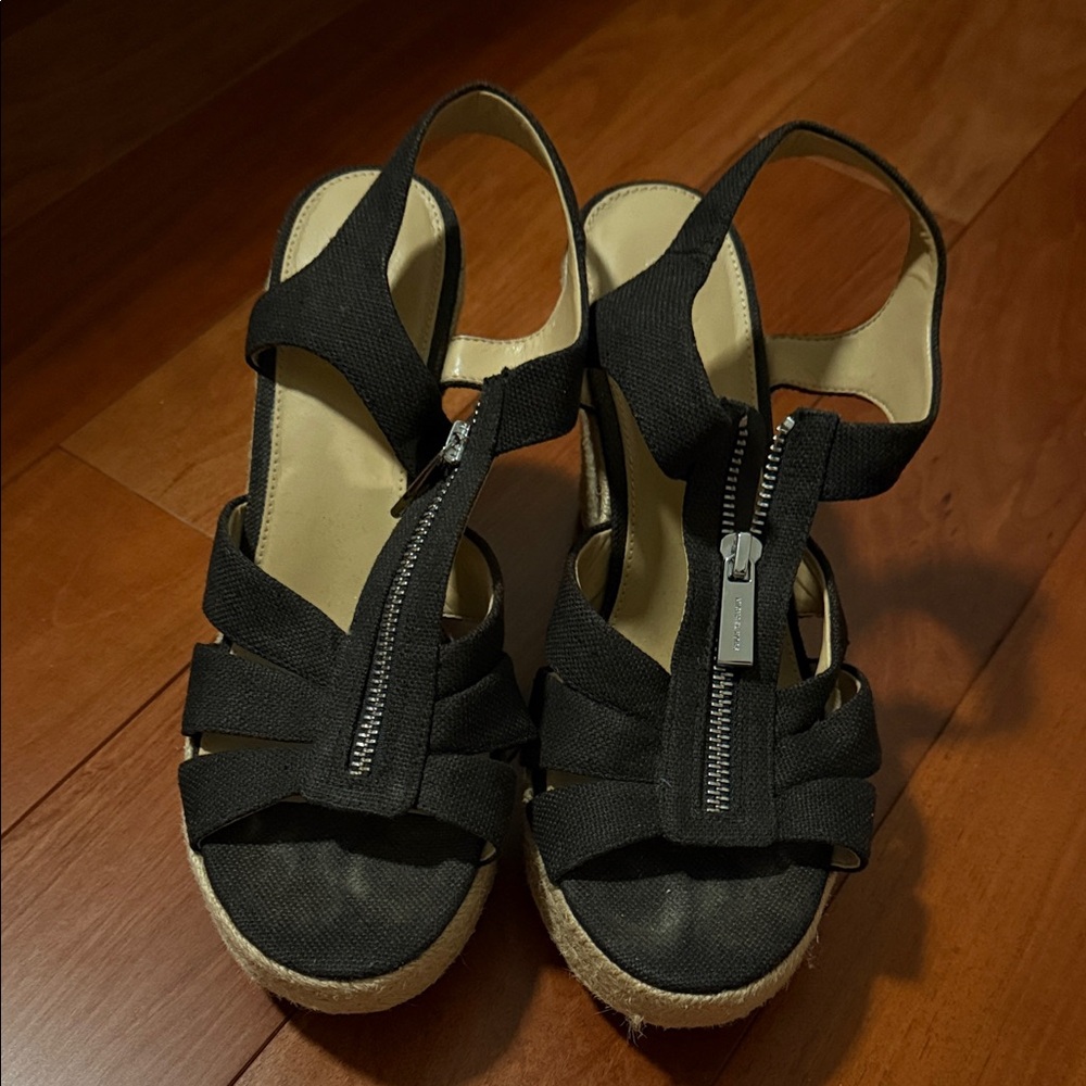 Michael Kors Black Espadrille Sandals